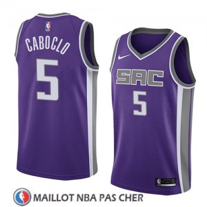 Maillot Sacramento Kings Bruno Caboclo No 5 Icon 2018 Volet