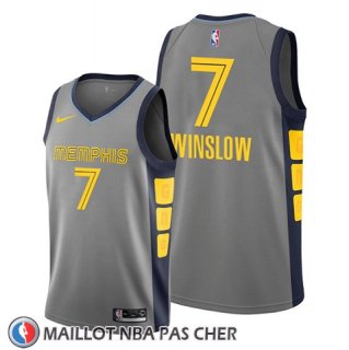 Maillot Memphis Grizzlies Justise Winslow Ville 2019-20 Gris
