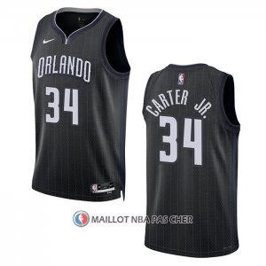 Maillot Orlando Magic Wendell Carter JR. NO 34 Ville 2022-23 Noir