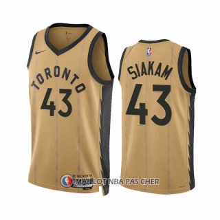Maillot Toronto Raptors Pascal Siakam NO 43 Ville 2023-24 Or