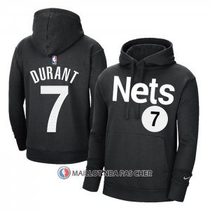 Veste a Capuche Brooklyn Nets Kevin Durant Earned Noir