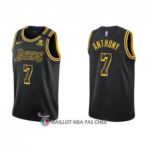 Maillot Los Angeles Lakers Carmelo Anthony NO 7 Mamba 2021-22 Noir