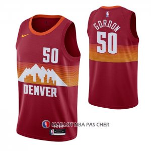 Maillot Denver Nuggets Aaron Gordon NO 50 Ville 2020-21 Rouge