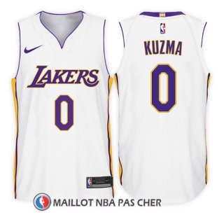 Maillot Enfant Los Angeles Lakers Kyle Kuzma Association 2017-18 0 Blanc