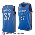 Maillot Oklahoma City Thunder Kevin Hervey No 37 Icon 2018 Bleu