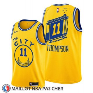 Maillot Golden State Warriors Klay Thompson Hardwood Classics Or