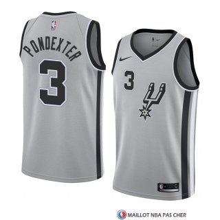 Maillot San Antonio Spurs Quincy Pondexter Statement 2018 Gris