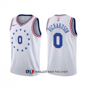 Maillot Philadelphia 76ers Josh Richardson Earned Blanc