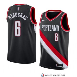 Maillot Portland Trail Blazers Nik Stauskas Icon 2018 Noir