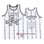 Maillot Tornto Raptors Vince Carter Concord Collection Hardwood Classics Blanc Noir