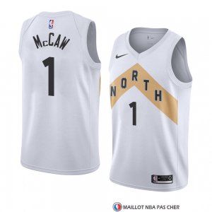 Maillot Tornto Raptors Patrick Mccaw Ville 2018 Blanc