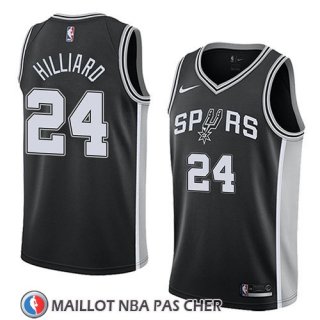 Maillot San Antonio Spurs Darrun Hilliard No 24 Icon 2018 Noir