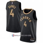Maillot Tornto Raptors Scottie Barnes NO 4 Ville 2022-23 Noir
