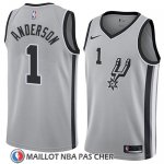 Maillot San Antonio Spurs Kyle Anderson No 1 Statement 2018 Gris