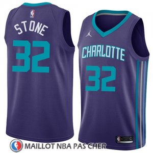 Maillot Charlotte Hornets Julyan Stone No 32 Statement 2018 Volet