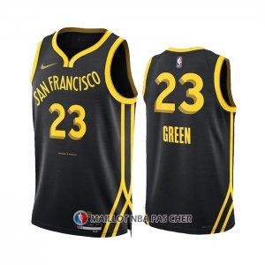 Maillot Golden State Warriors Draymond Green NO 23 Ville 2023-24 Noir