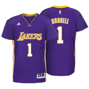 Maillot Manche Courte Lakers Russell 1 Pourpre