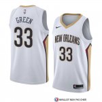 Maillot New Orleans Pelicans Garlon Vert Association 2018 Blanc