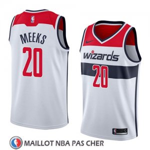 Maillot Washington Wizards Jodie Meeks No 20 Association 2018 Blanc