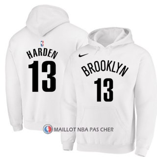 Veste a Capuche Brooklyn Nets James Harden Blanc