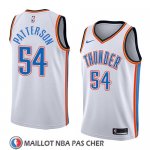 Maillot Oklahoma City Thunder Patrick Patterson No 54 Association 2018 Blanc