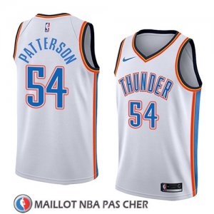 Maillot Oklahoma City Thunder Patrick Patterson No 54 Association 2018 Blanc  Maillot Oklahoma City Thunder Patrick Patterson No 54 Association 2018 Blanc