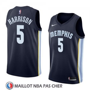 Maillot Memphis Grizzlies Andrew Harrison No 5 Icon 2018 Bleu