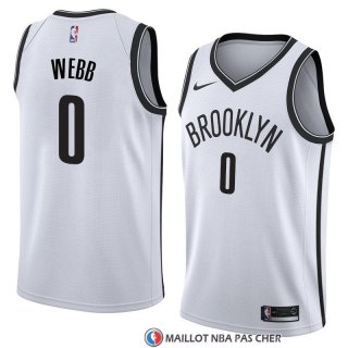 Maillot Brooklyn Nets James Webb Association 2017-18 Blanc