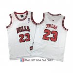 Maillot Enfant Chicago Bulls Michael Jordan NO 23 Blanc