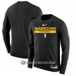 Maillot Manches Longues Golden State Warriors Practice Performance 2022-23 Noir