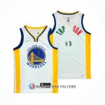 Maillot Golden State Warriors Klay Thompson NO 11 2022 Slam Dunk Special Mexique Edition Blanc Maillot Golden State Warriors Klay Thompson NO 11 2022 Slam Dunk Special Mexique Edition Blanc