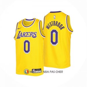 Maillot Enfant Los Angeles Lakers Russell Westbrook NO 0 Icon 2022-23 Jaune