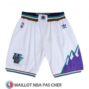 Short Utah Jazz Hardwood Classics Blanc