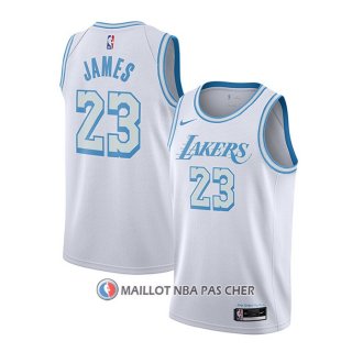 Maillot Los Angeles Lakers Lebron James Ville 2020-21 Blanc