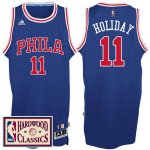 Maillot Retro 76ers Holiday 11 Bleu
