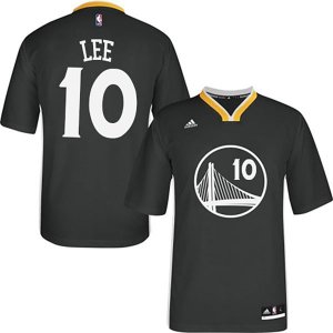 Maillot Manche Courte Warriors Lee 10 Noir