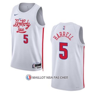 Maillot Philadelphia 76ers Montrezl Harrell NO 5 Ville 2022-23 Blanc
