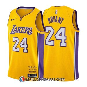 Maillot Los Angeles Lakers Kobe Bryant Retirement 24 2017-2018 Or