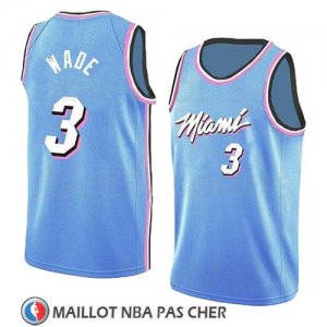 Maillot Miami Heat Dwyane Wade Earned 2018-19 Bleu