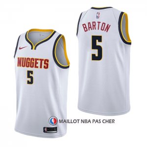 Maillot Denver Nuggets Will Barton Association Blanc