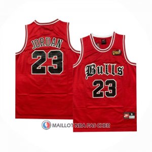 Maillot Chicago Bulls Michael Jordan NO 23 NBA Final Rouge