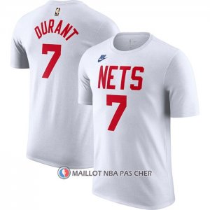 Maillot Manche Courte Brooklyn Nets Kevin Durant Classic 2022-23 Blanc