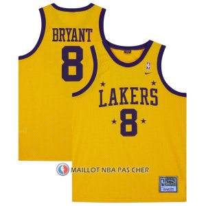 Maillot Los Angeles Lakers Kobe Bryant NO 8 Mitchell & Ness 1957 Jaune