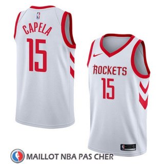 Maillot Houston Rockets Clint Capela No 15 Association 2018 Blanc