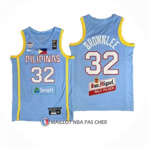Maillot Philippine Justin Brownlee NO 32 Jeux Olympiques 2024 Bleu