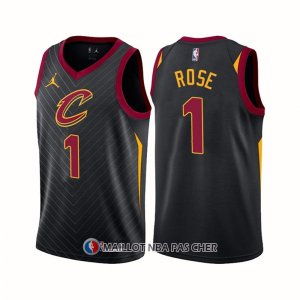 Maillot Cleveland Cavaliers Derrick Rose NO 1 Statement 2020-21 Noir