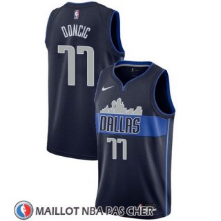 Maillot Dallas Mavericks Luka Doncic 77 Statement 2017-18 Azul