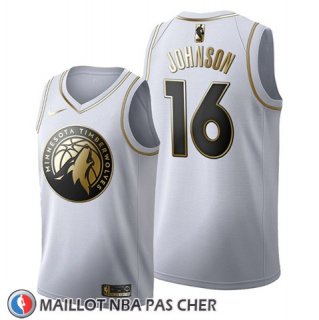 Maillot Golden Edition Minnesota Timberwolves James Johnson 2019-20 Blanc