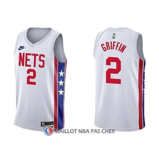 Maillot Brooklyn Nets Blake Griffin NO 2 Classic 2022-23 Blanc
