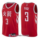 Maillot Houston Rockets Chris Paul Ciudad 3 2017-18 Rouge